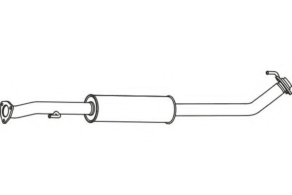 Средний глушитель выхлопных газов fenno P2763