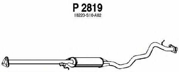 Средний глушитель выхлопных газов fenno P2819