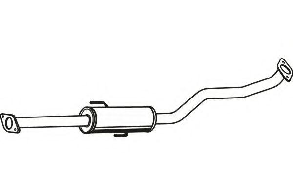 Средний глушитель выхлопных газов fenno P2924