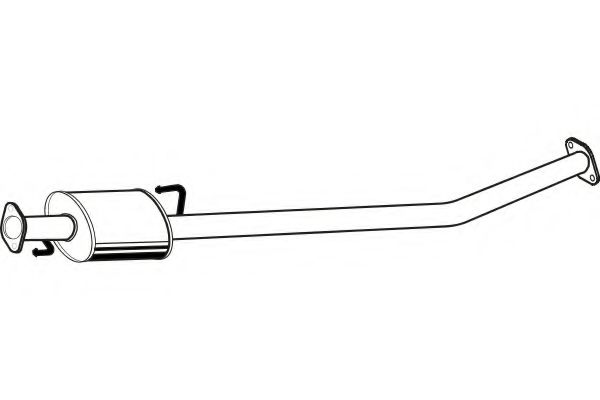 Средний глушитель выхлопных газов fenno P2963