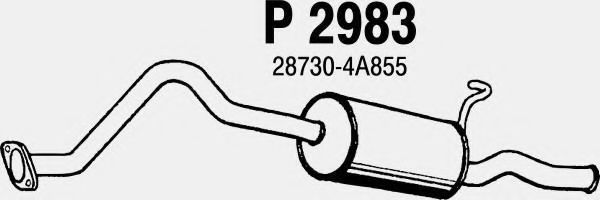 Глушитель выхлопных газов конечный fenno P2983