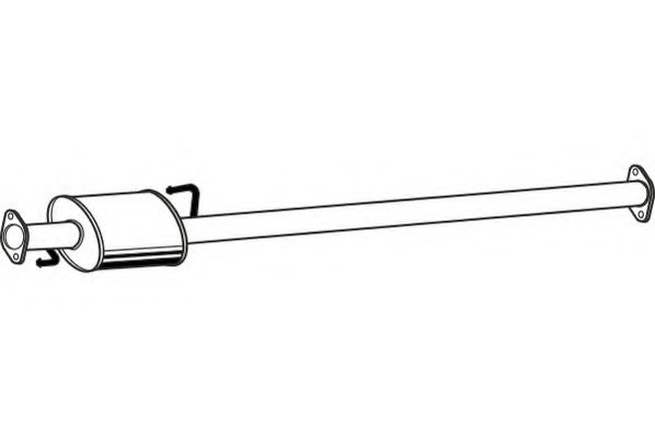 Средний глушитель выхлопных газов fenno P2985