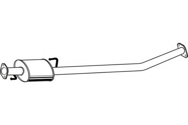 Средний глушитель выхлопных газов fenno P2988