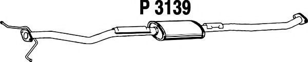 Средний глушитель выхлопных газов fenno P3139