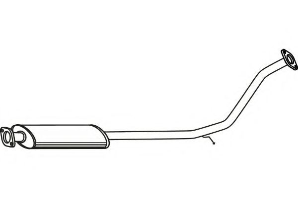 Средний глушитель выхлопных газов fenno P3163