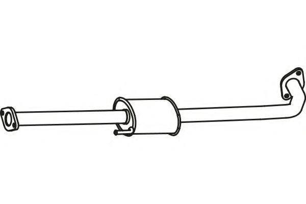 Средний глушитель выхлопных газов fenno P3175