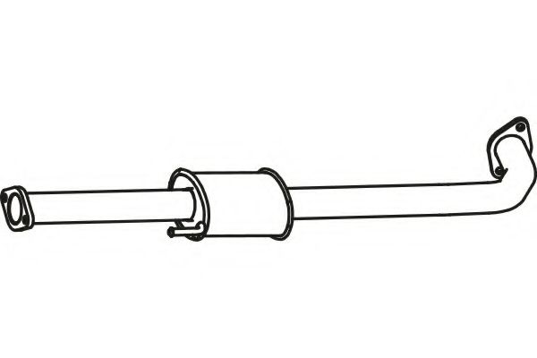 Средний глушитель выхлопных газов fenno P3180