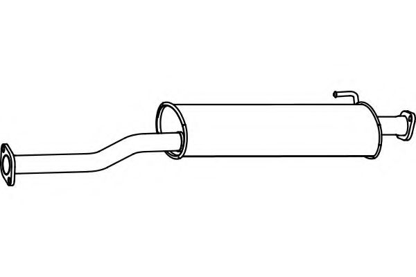 Средний глушитель выхлопных газов fenno P3195