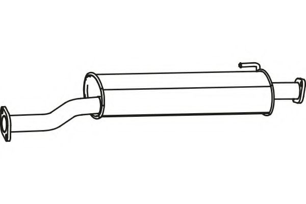 Средний глушитель выхлопных газов fenno P3196