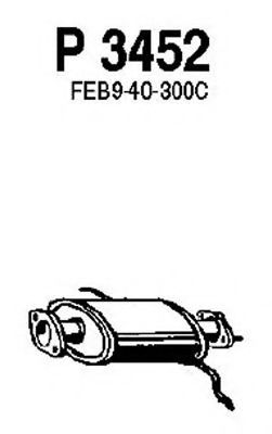 Предглушитель выхлопных газов fenno P3452