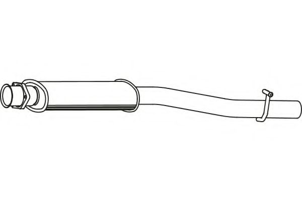 Средний глушитель выхлопных газов fenno P3733