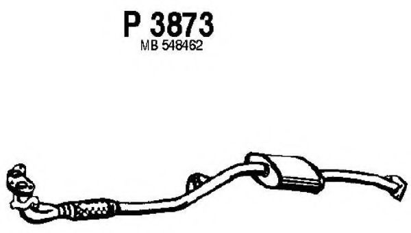 Предглушитель выхлопных газов fenno P3873