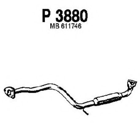 Средний глушитель выхлопных газов fenno P3880