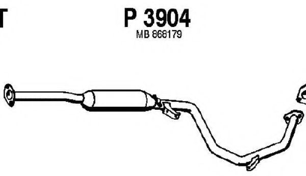 Средний глушитель выхлопных газов fenno P3904