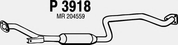 Средний глушитель выхлопных газов fenno P3918