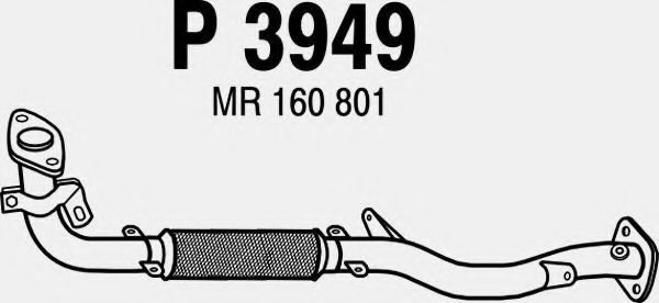 Приемная труба глушителя fenno P3949