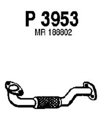 Приемная труба глушителя fenno P3953