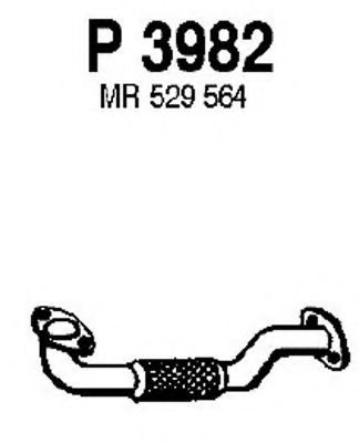 Приемная труба глушителя fenno P3982