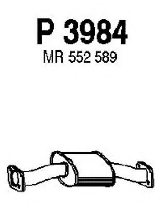 Предглушитель выхлопных газов fenno P3984