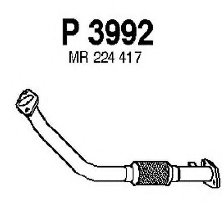 Приемная труба глушителя fenno P3992