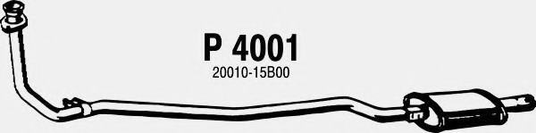 Предглушитель выхлопных газов fenno P4001