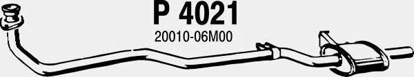 Предглушитель выхлопных газов fenno P4021