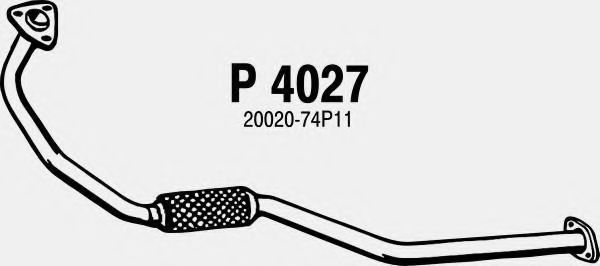 Приемная труба глушителя fenno P4027
