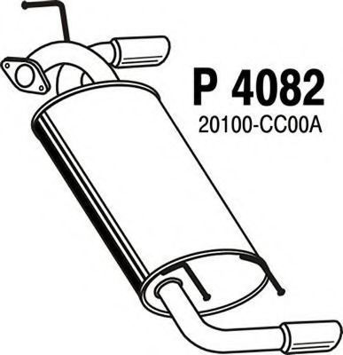 Глушитель выхлопных газов конечный Nissan/Infiniti 20100-CC00A