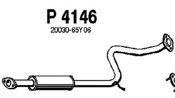 Средний глушитель выхлопных газов fenno P4146