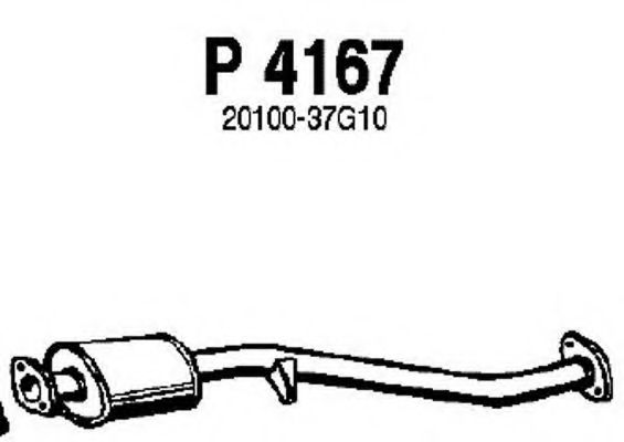 Средний глушитель выхлопных газов fenno P4167