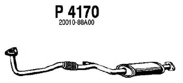 Предглушитель выхлопных газов fenno P4170