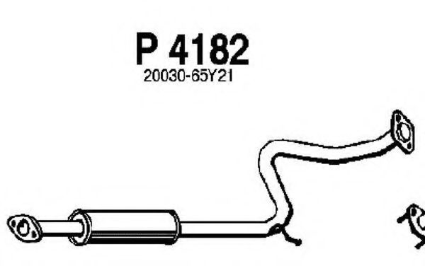 Средний глушитель выхлопных газов fenno P4182