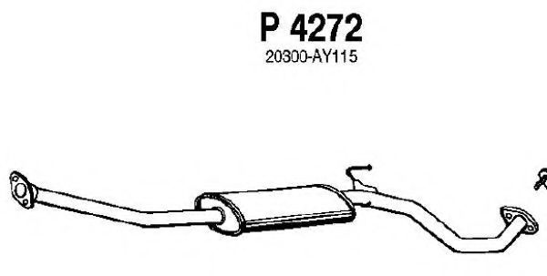 Средний глушитель выхлопных газов fenno P4272