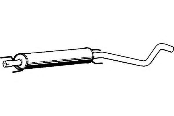 Средний глушитель выхлопных газов fenno P43042