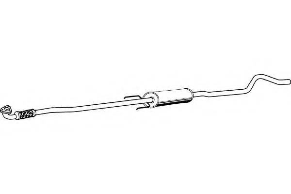 Средний глушитель выхлопных газов fenno P4343