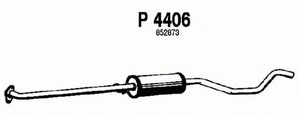 Средний глушитель выхлопных газов fenno P4406