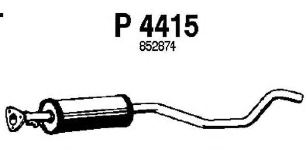 Средний глушитель выхлопных газов fenno P4415