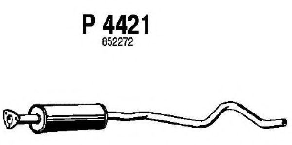Средний глушитель выхлопных газов fenno P4421