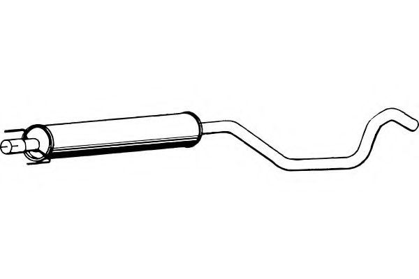 Средний глушитель выхлопных газов fenno P4438