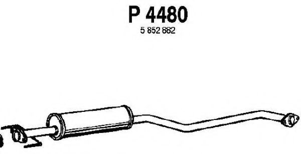 Средний глушитель выхлопных газов fenno P4480