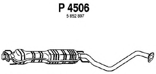 Средний глушитель выхлопных газов fenno P4506