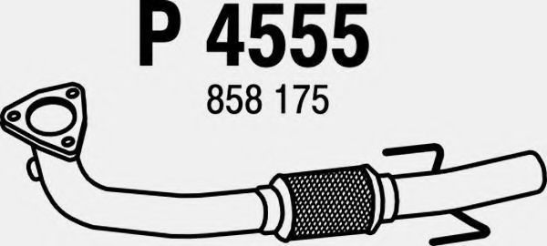 Приемная труба глушителя fenno P4555