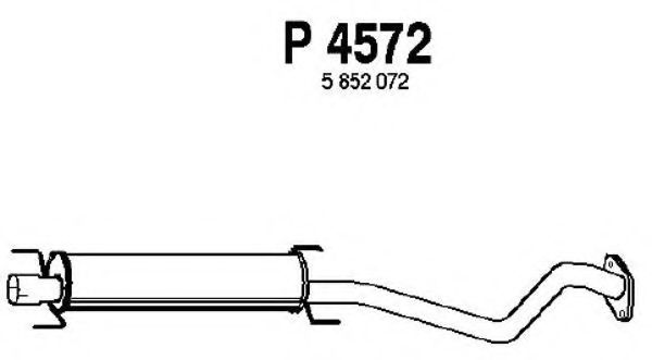 Средний глушитель выхлопных газов fenno P4572
