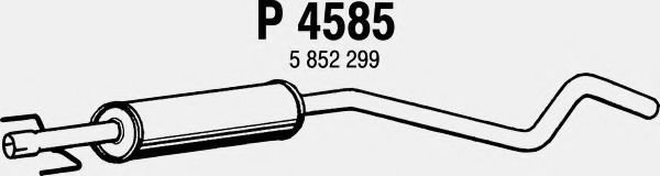 Средний глушитель выхлопных газов fenno P4585