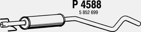 Средний глушитель выхлопных газов fenno P4588