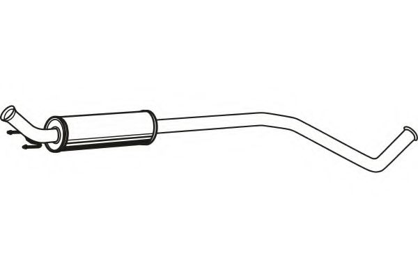 Средний глушитель выхлопных газов fenno P4669