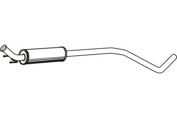 Средний глушитель выхлопных газов fenno P4671