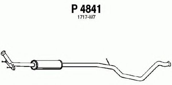 Средний глушитель выхлопных газов fenno P4841
