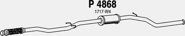 Средний глушитель выхлопных газов fenno P4868