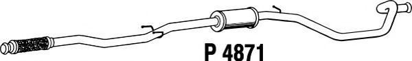 Средний глушитель выхлопных газов fenno P4871